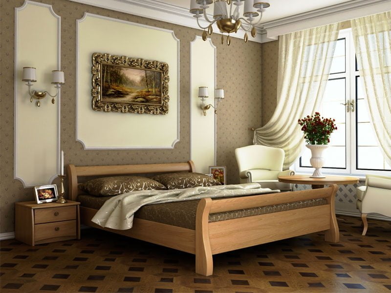 Деревянная кровать Диана
