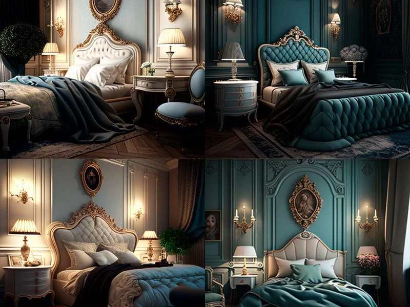 интерьер идеальной спальни - детали